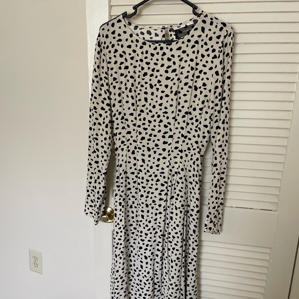 Black and White dotted dress code size large